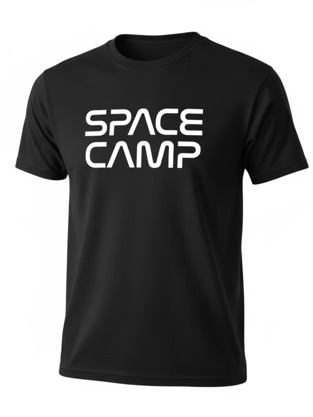 Black Tee with White SPACE CAMP Graphic